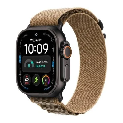 Apple Watch Ultra 4 GPS + Cellular 49mm Natural Titanium Case with Desert Alpine Loop - M
